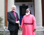 The Archbishop of Dublin, the Most Revd Dr John Neill with the Rt Revd Dr Geevarghese Mar Theodosius, Bishop of Europe and North America in the Nazareth Mar Thoma Church on the Bishop's visit to the See House in Dublin.