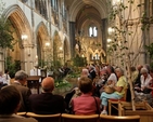 The 2014 Christ Church Cathedral Patronal Service took place this morning (June 15) amid abundant foliage as the cathedral was hosting the first Dublin Garden Festival. 