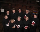 Members of the Theological College Choir at the Advent Carol service in Zion parish Church.