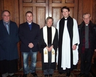 Pictured following a service of Choral Evensong for the Week of Prayer for Christian Unity in the Chapel of Trinity College Dublin are (left to right): Fr. Peter Sexton (Catholic Chaplain, TCD); the Revd Julian Hamilton (Methodist Chaplain, TCD); the Revd Dr. Katherine Meyer (guest preacher); the Revd Darren McCallig (TCD Dean of Residence and Church of Ireland Chaplain) and Fr. Paddy Gleeson (Catholic Chaplain, TCD).