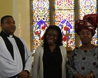 Pictured are the Discovery Voices, the Revd Obinna Ulogwara, Diocesan Chaplain to the International Community, Nale Boromon and Chika Ulogwara at the Discovery Mothering Sunday Service in St John's, Clondalkin.