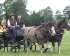 Old Style transport at a parish fete in Co Wicklow.