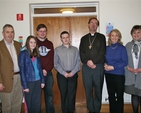 Pictured at the first session of the Living Worship Course in Mageough House, Rathmines were David McConnell of Church Music Dublin (far left), speaker Bishop Michael Burrows (third from right) and some of the seminar’s attendees. 