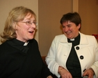 The Revd Ruth Elmes, Curate of Stillorgan and Blackrock and the Revd Gillian Wharton, Rector of Booterstown and Mount Merrion at an Ecumenical Talk in Stillorgan on Ministry and Authority.