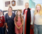 Pupils of Carysfort NS with Principal, Janet Nuzum and Archbishop Michael Jackson at the official opening and dedication of the school’s new extension on September 27. 