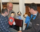 Participants enjoying the 'Using puppets for the first time' seminar at the Building Blocks Conference, All Hallows College.
