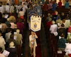 The procession of the banners at the close of the Dublin and Glendalough Diocesan Mothers’ Union service in Zion Parish, Rathgar.