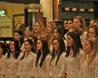 Members of Alexandra College Choir performing at the 62nd Annual Ecumenical Thanksgiving Service for the Gift of Sport in St Ann's Church on Dawson St, Dublin. The choir was led by Evelyn Mearns.