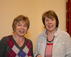 Wendy Moore and Olive Nairn at the reception following the Mageough Chapel Carol Service
