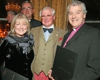 Thelma Mansfield, the Very Revd Dermot Dunne, dean of Christ Church, Donal
Robinson–Ryan, and the Most Revd Dr Michael Jackson, archbishop of Dublin and Glendalough at the launch of the Christ Church auction catalogue in the Shelbourne Hotel in early December 2011.