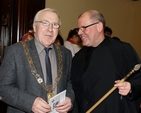 Dublin’s Lord Mayor, Christy Burke, is welcomed to St Ann’s by Fred Deane for the Civic Carol Service. 