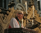 The Rt Revd Kay Goldsworthy, Assistant Bishop of Perth Dioceses in Australia, preaching in Christ Church Cathedral at the closing service of the Girls Friendly Society World Council which was held in Ireland from 24 June - 4 July.  The theme of council was 'Challenges and Change - A time for new thinking'.