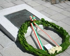 Wreath laid by HE the President of Ireland Mary McAleese on behalf of the people of Ireland to honour the Irishmen and women who died in past wars or on service with the United Nations at the National Day of Commemoration in the Royal Hospital Kilmainham.