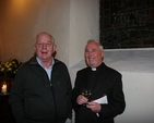The former Rector of Monkstown, the Revd Kevin Dalton with the Rector of Dún Laoghaire, the Revd Canon Victor Stacey at the launch of the 'Lighten our Darkness' Exhibition in St Nahi's Church, Dundrum.