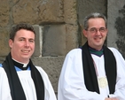Pictured are the Revd David McDonnell, Curate of the Christ Church Cathedral Group of Parishes and the Dean of Christ Church, the Very Revd Dermot Dunne at the service marking the opening of the Law term in St Michan's Church.