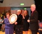 Avril Gillatt accepts the Diocesan Mothers' Union branch project challenge award on behalf of the Mothers' Union Branch of Narraghmore, Timolin, Castledermot and Kinneagh. Looking on are the three judges of the award, Margaret Crawford, All Ireland MU President, Ava Battles, Chief Executive Officer of the Carmichael Centre for Voluntary Groups and the Most Revd Dr John Neill, Archbishop of Dublin and Bishop of Glendalough.