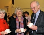 Gillie Hinds, Gail Varian and Ross Hinds following the Service of Institution of the Revd Bruce Hayes in St Patrick’s Church, Dalkey, on April 12. 