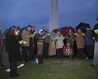 Worshippers at the Ecumenical Easter ‘Sonrise’ Service at the Papal Cross. Congregants from the Church of Ireland, Roman Catholic, Presbyterian and Methodist churches from the Castleknock area participated.