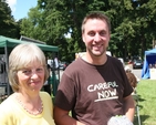 Liz Rountree and her son Lindsay at the Powerscourt Parish Fete, Enniskerry, Co Wicklow.
