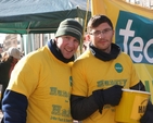 The Revd Rob Jones, Curate of CORE (left) and Nico Dowling of Atlas Language School collecting for the work of Tearfund in Haiti. The two were amongst those who undertook a 24 hour fast and sleep out to raise money to help those affected by the recent earthquake.