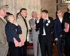 Historian Michael O’Neill describes the interior of Christ Church Cathedral to members of the Cathedral Library and Archives Association today (June 19) on the first day of the UK–based organisation’s three day conference in the cathedral.