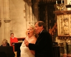 Siobhan Doyle and Fred Deane singing The Merry Widow Waltz from the Merry Widow by Franz Lehar at the Music and Musings Concert in Christ Church Cathedral.