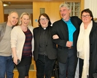 The Revd Olive Donohoe with her family following her institution in Athy. L–R: Michael and Suzanne Delaney, the Revd Olive Donohoe, Rory Donohoe and Eileen Lyhnam. 