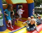 Children enjoying the bouncy castle at the Delgany Parish Fun Day.