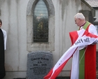 Pictured is the Archbishop of Dublin and Bishop of Glendalough, the Most Revd Dr John Neill unveiling a stone marking his visit to Conory Church to celebrate 150 years since the Church's foundation. Also pictured is the Rector of Dunganstown, Redcross and Conory, the Revd Canon Roland Heaney.