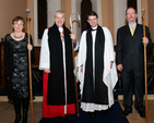 The new rector of Holy Trinity, Killiney, Revd Niall Sloane, with Archbishop Michael Jackson, People’s Warden, Joan Whyte and Rector’s Warden, Nigel Teggin.