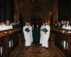 Pictured are the Christ Church Cathedral Girls' Choir and the St Bartholomew's Girls Choir. The two choirs jointly sang at Evensong in the Cathedral recently.