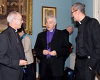 The Archbishop of Canterbury, the Most Revd Jusin Welby; the Archbishop of Dublin, the Most Revd Dr Michael Jackson and the Dean of Christ Church Cathedral, the Very Revd Dermot Dunne in the Deanery of St Patrick’s Cathedral. 