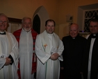 Pictured are the clergy at an ecumenical service in St Matthias' in Killiney (left to right) the Revd Canon Cecil Mills, Rector of Killiney Holy Trinity, Fr Jim Tormey, PP Ballybrack, Fr Aidan Kieran, CC Johnstown, Fr Eddie Griffan, PP Loughlinstown and the Revd Ian Poulton, Rector of Killiney-Ballybrack.