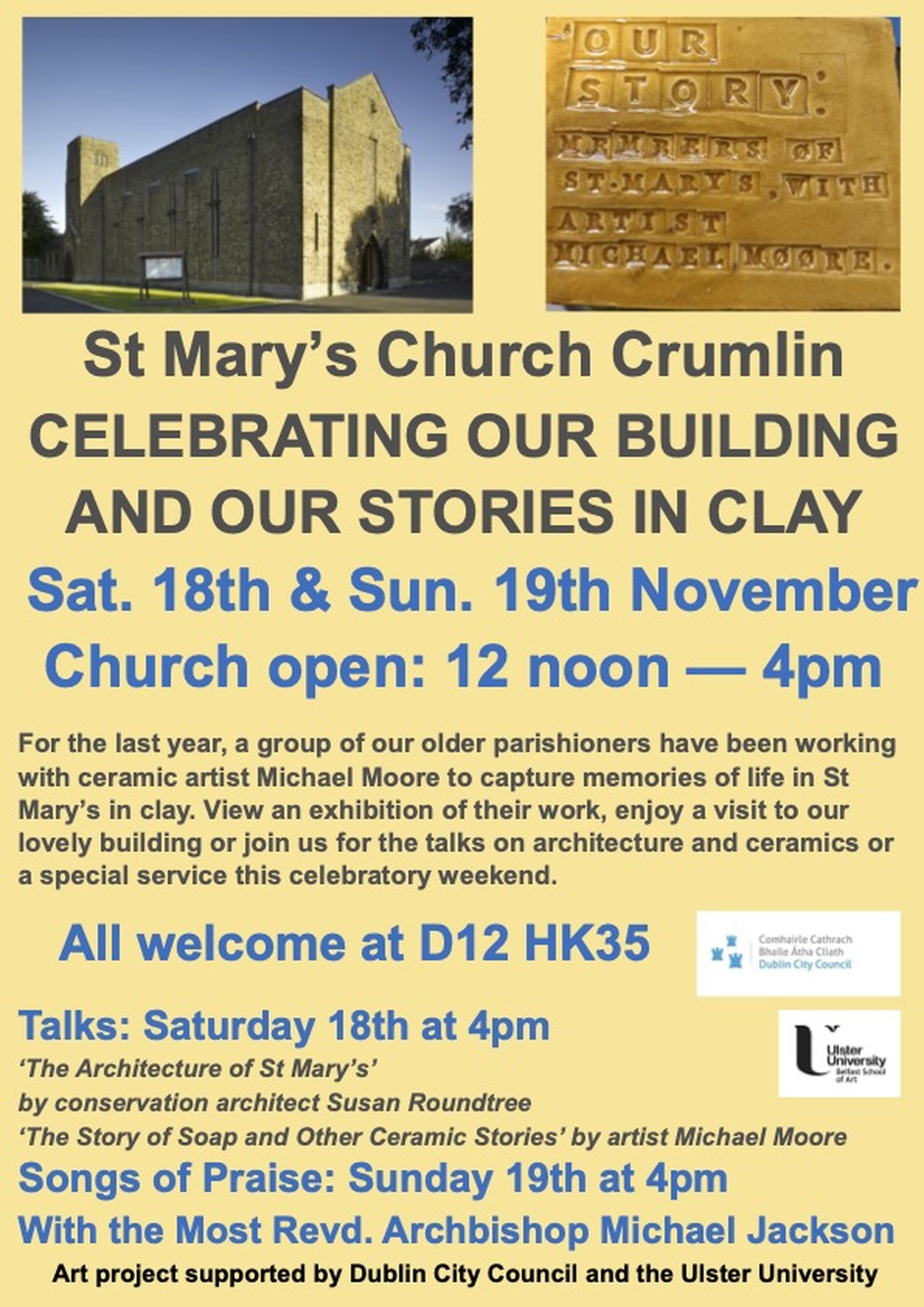 St Mary’s Crumlin Launch Art Project Exhibition