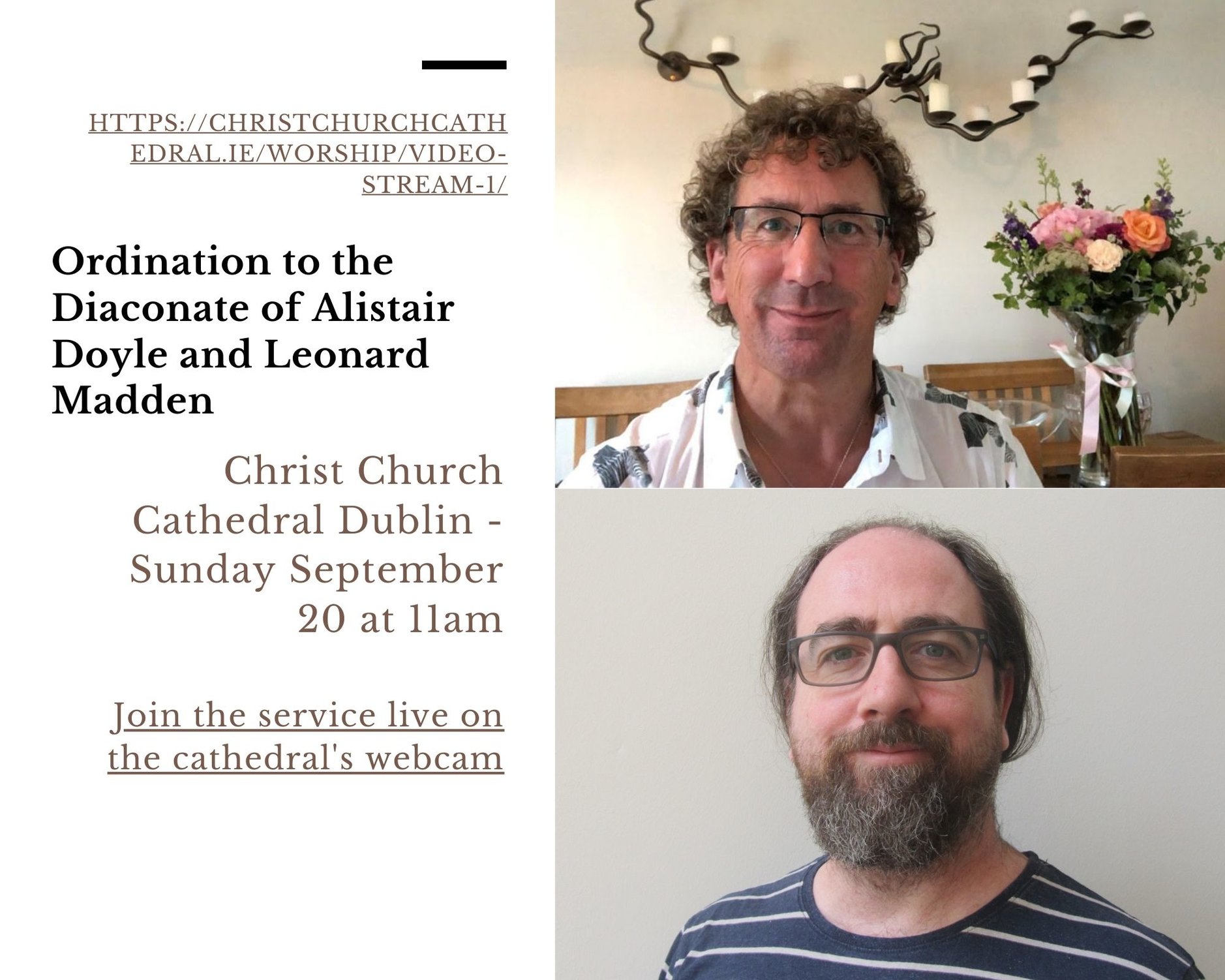 Ordination of Deacons Livestream from Christ Church Cathedral, Dublin