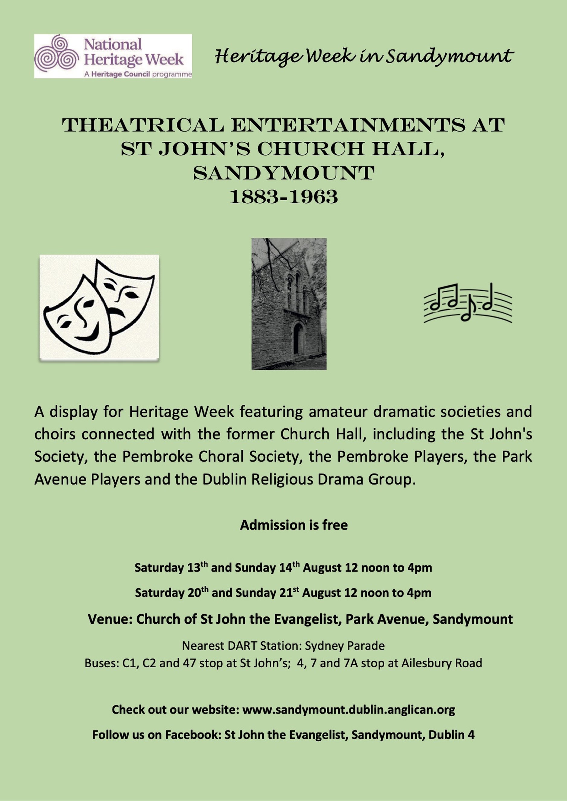 Heritage Week at St John’s Sandymount