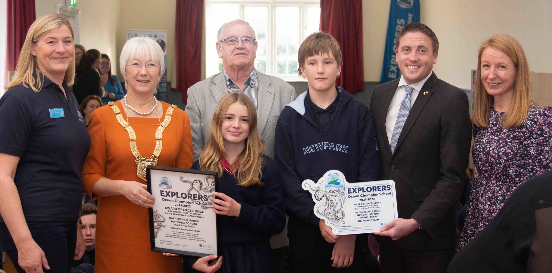 Rathmichael Parish National School wins Explorers Ocean Champion Award