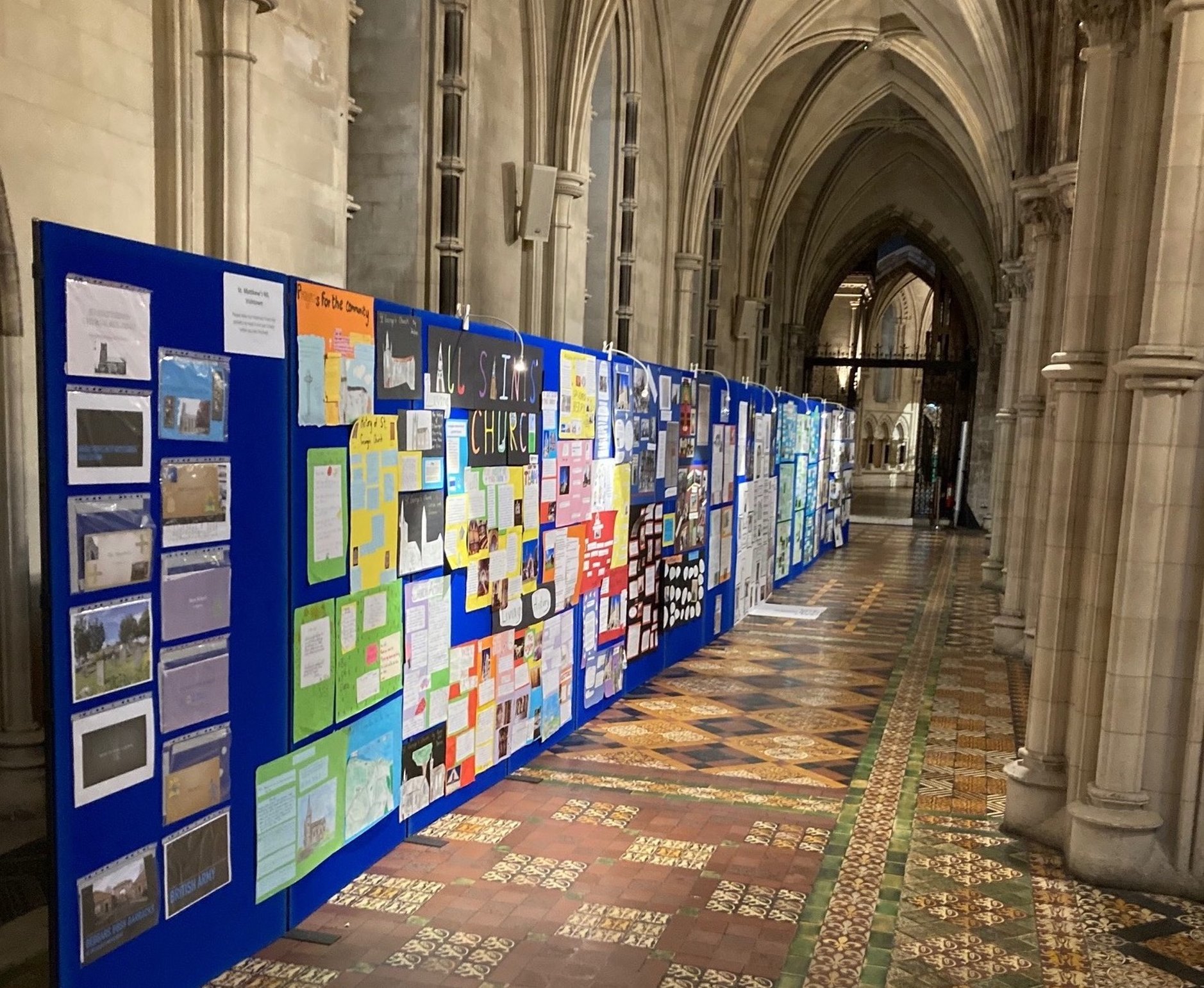 Living Faith Living History: School children’s parish projects on display in Christ Church Cathedral - Exhibition continues until November 11.