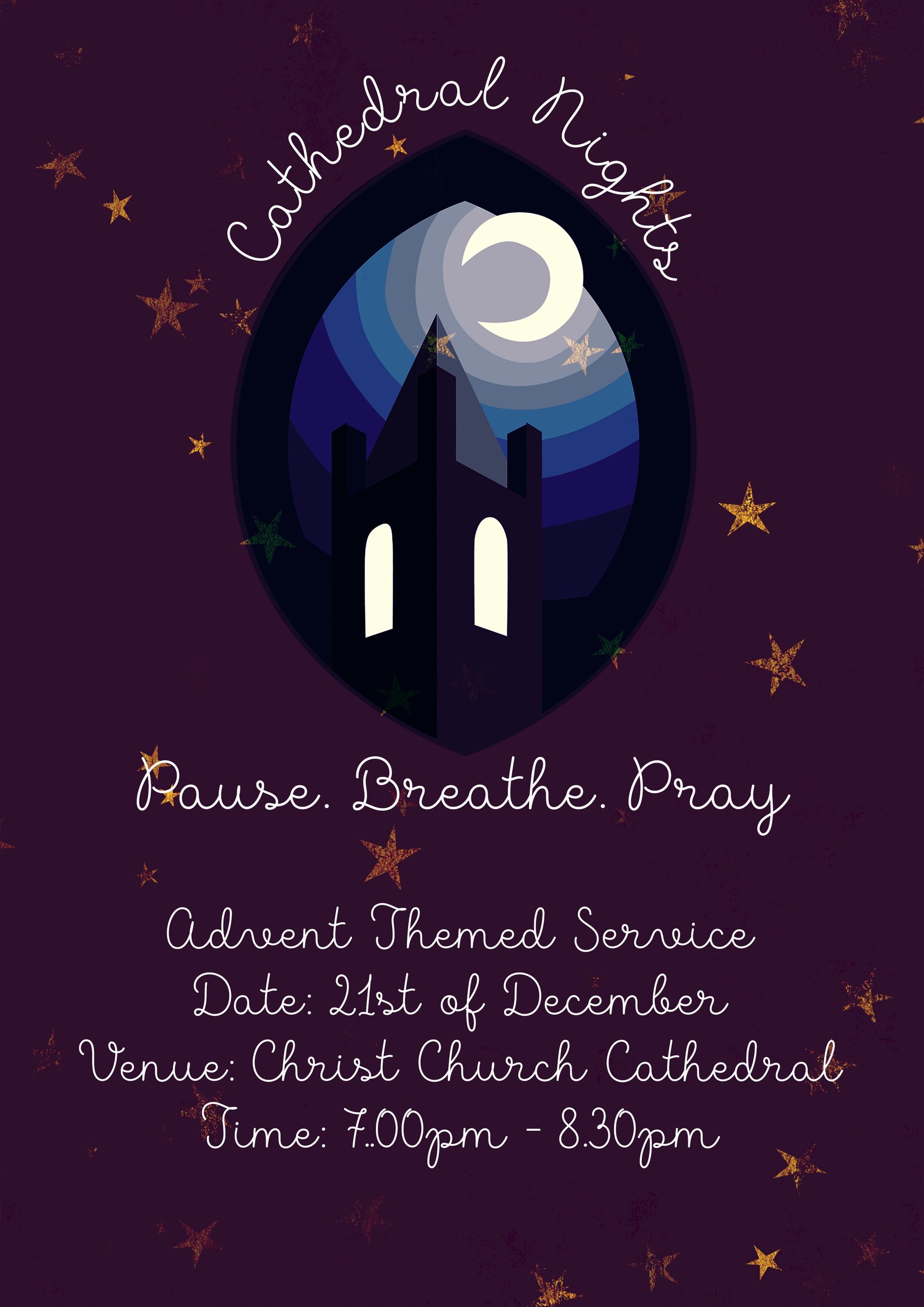 Pause, Breath, Pray &ndash; Advent Themed Service - A time to Pause, Breathe and Pray. Open to all, this Advent service will be held on Friday December 21 and there will be mince pies afterwards! Please spread the word! Drop in for a while or stay for the evening.