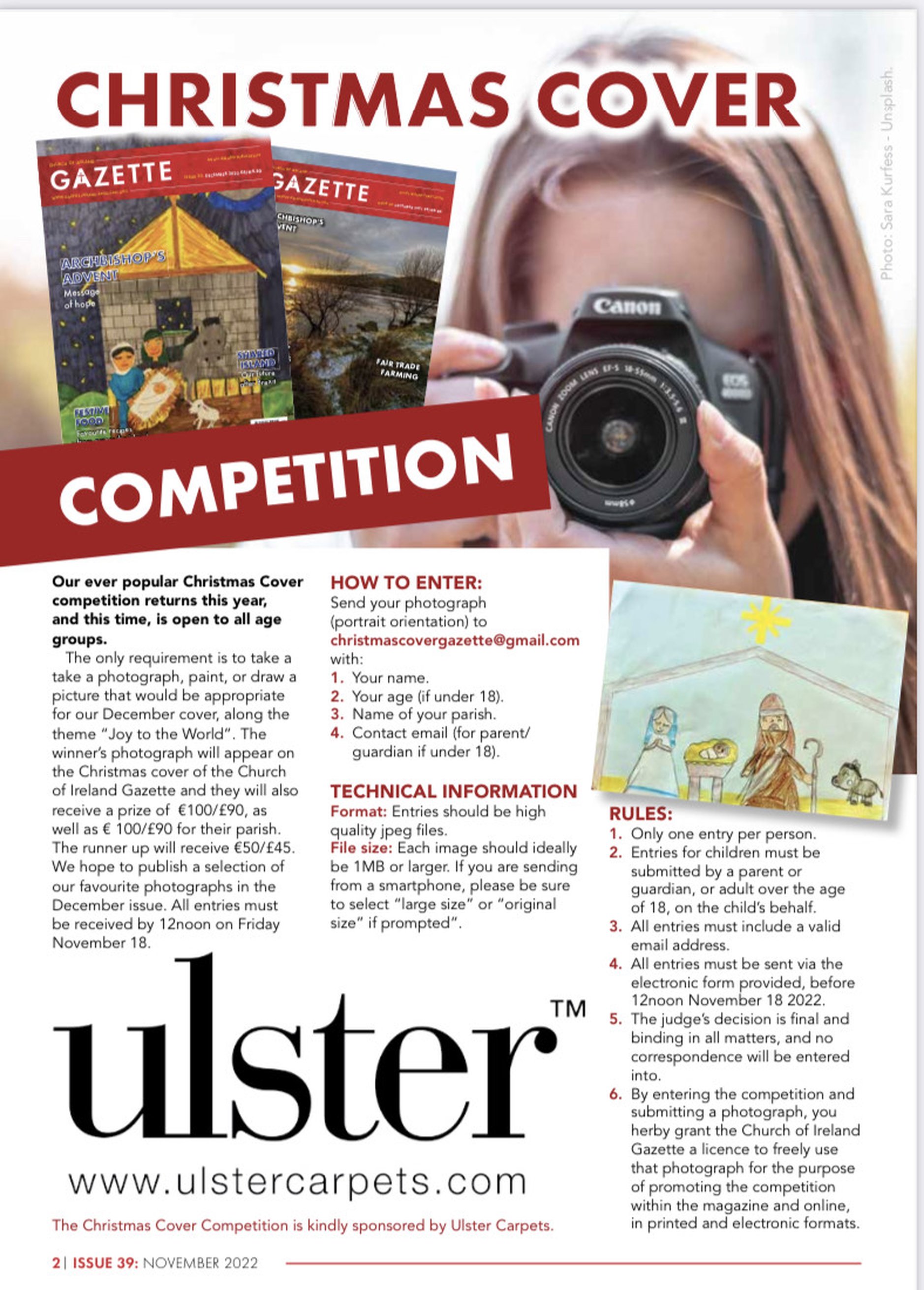 Church of Ireland Gazette Christmas Cover Competition