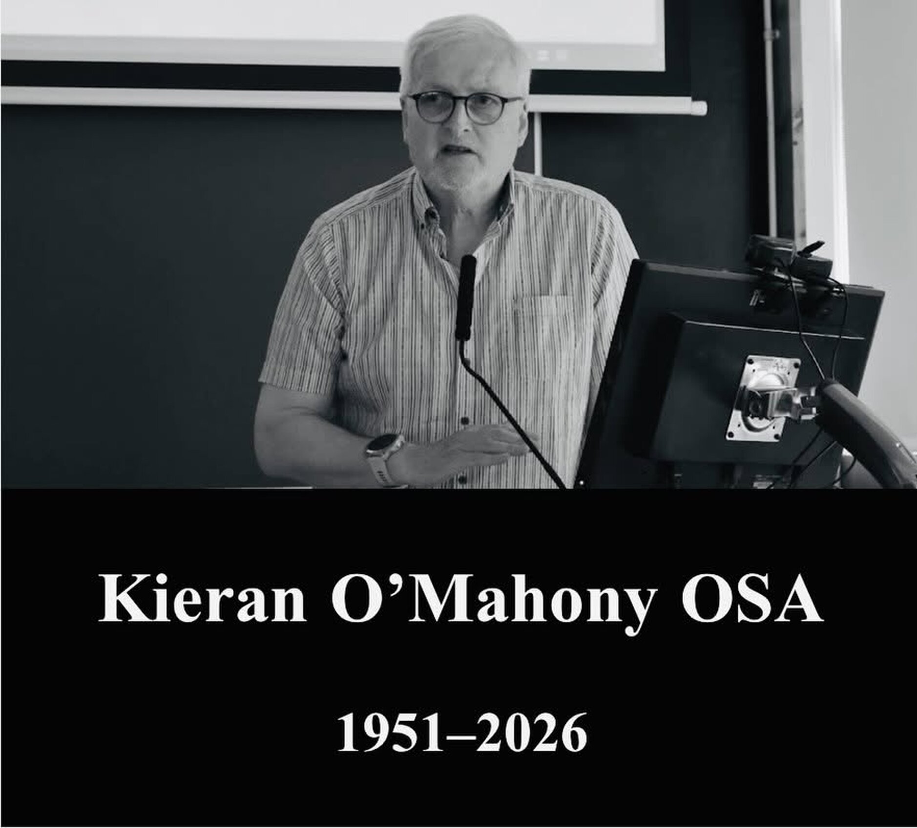 Death of Fr Kieran O&rsquo;Mahoney OSA - Archbishop Michael Jackson has paid tribute to Fr Kieran O&rsquo;Mahoney OSA who has died this week. Our dioceses regularly enjoyed the warmth of Kieran&rsquo;s ecumenical friendship. 