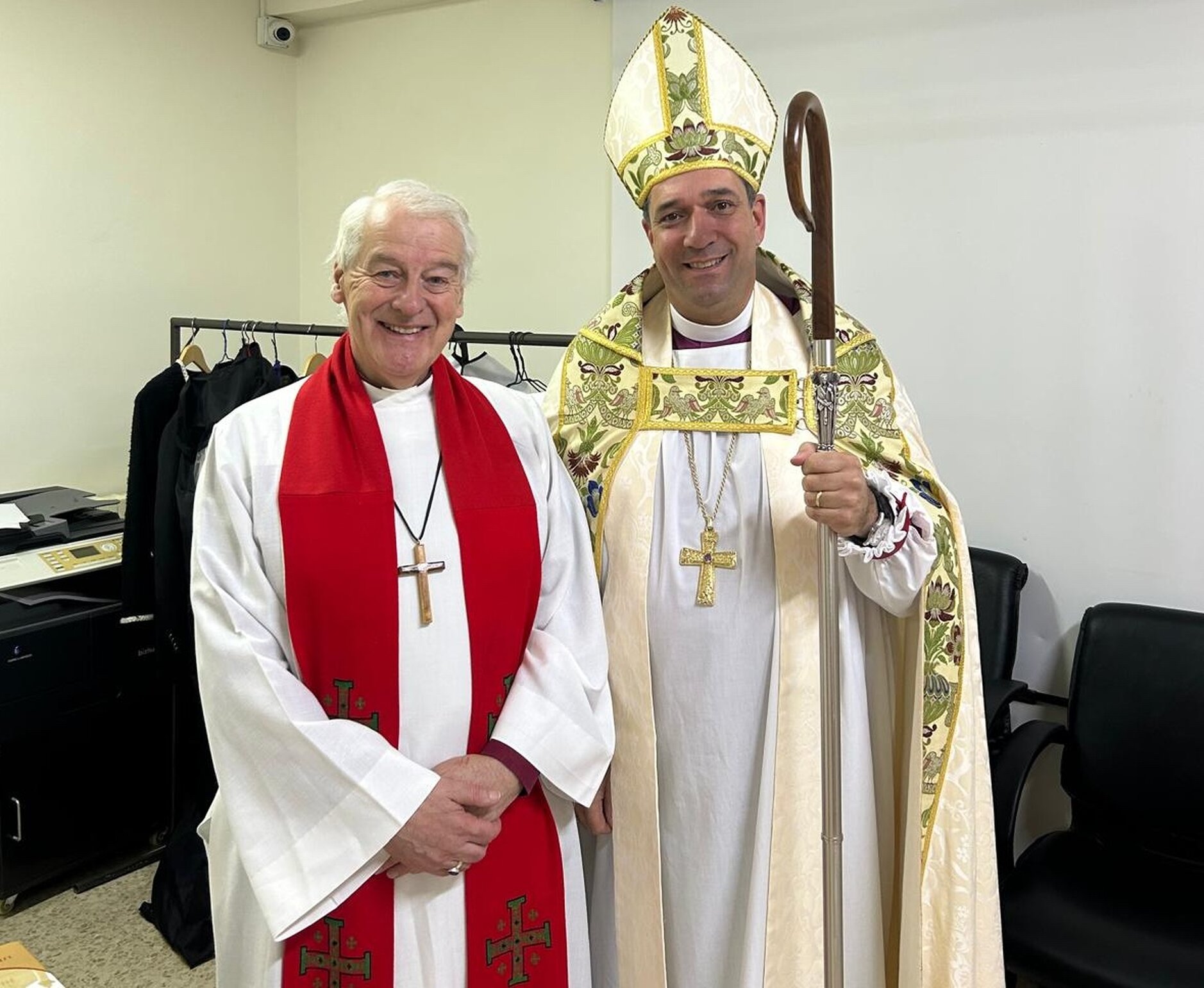 Dublin and Glendalough Good Wishes Brought to Jerusalem Diocesan Majma