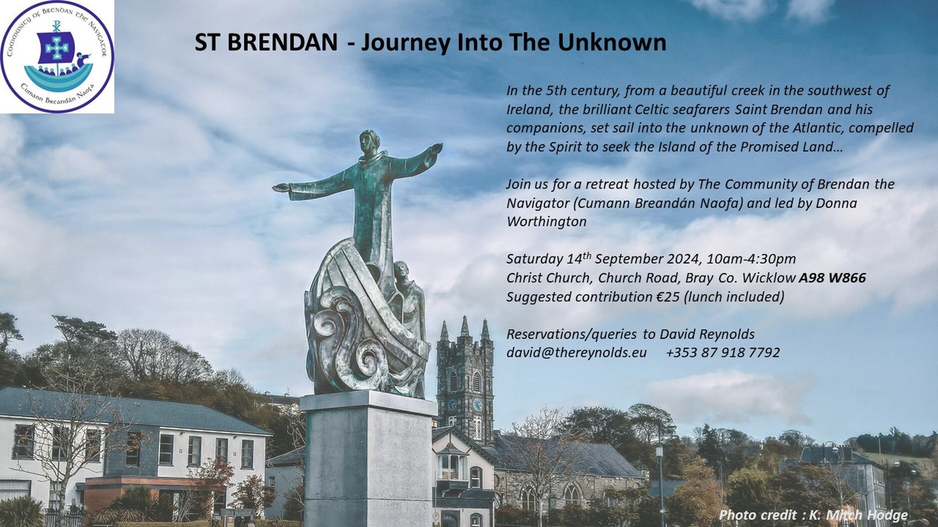St Brendan – Journey into the Unknown – Retreat