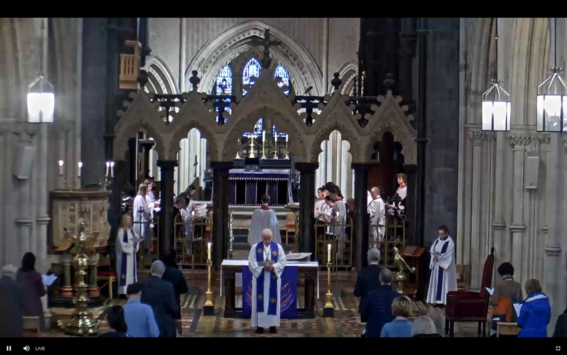 Livestreaming of Services from Christ Church Cathedral - Sunday March 22 and the Daily Offices.