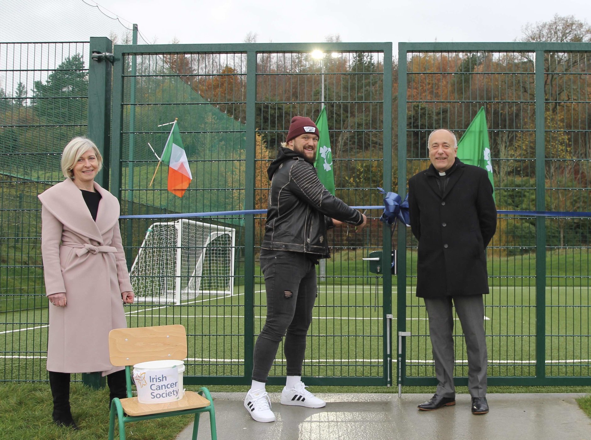 Great lift for Blessington No 1 School as Ireland Prop opens new pitch