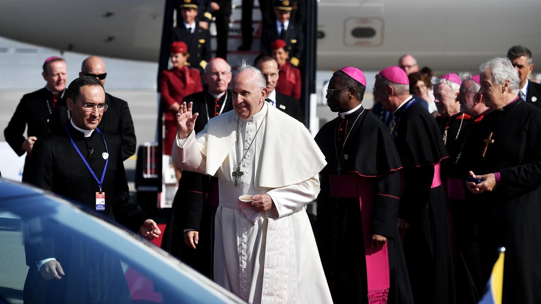 Reflection of the Archbishop of Dublin on the Visit of Pope Francis to Ireland - The Archbishop presented Pope Francis with a pectoral cross made from yew from the churchyard of St John’s, Laragh.