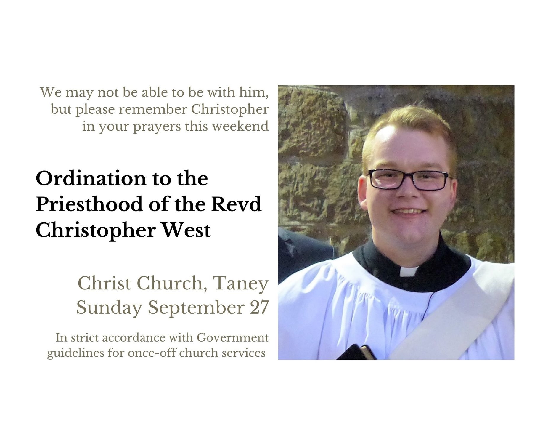 Ordination to the Priesthood of the Revd Christopher West