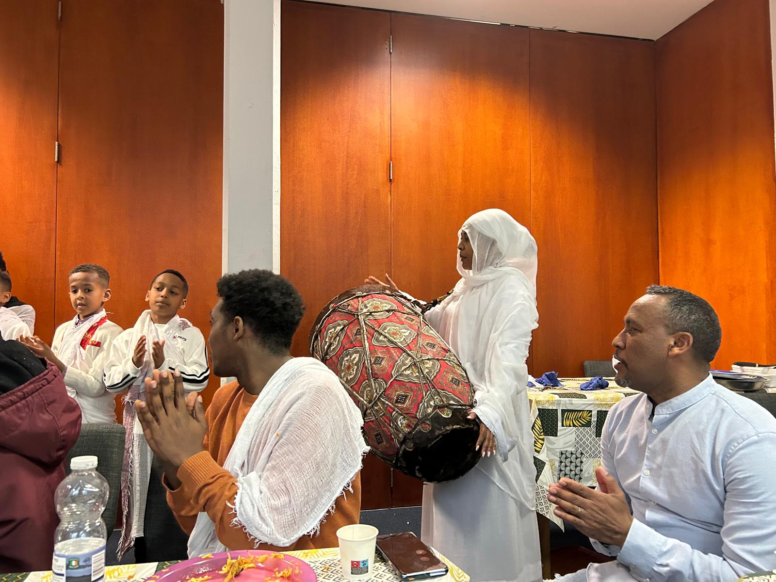 Members of the Eritrean Orthodox Community on Saturday.