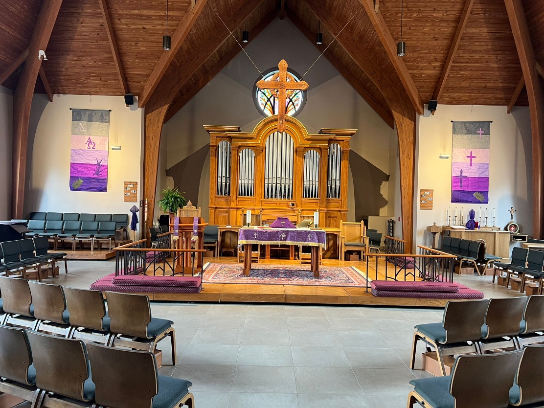 The interior of St Alban's Church, Davidson.