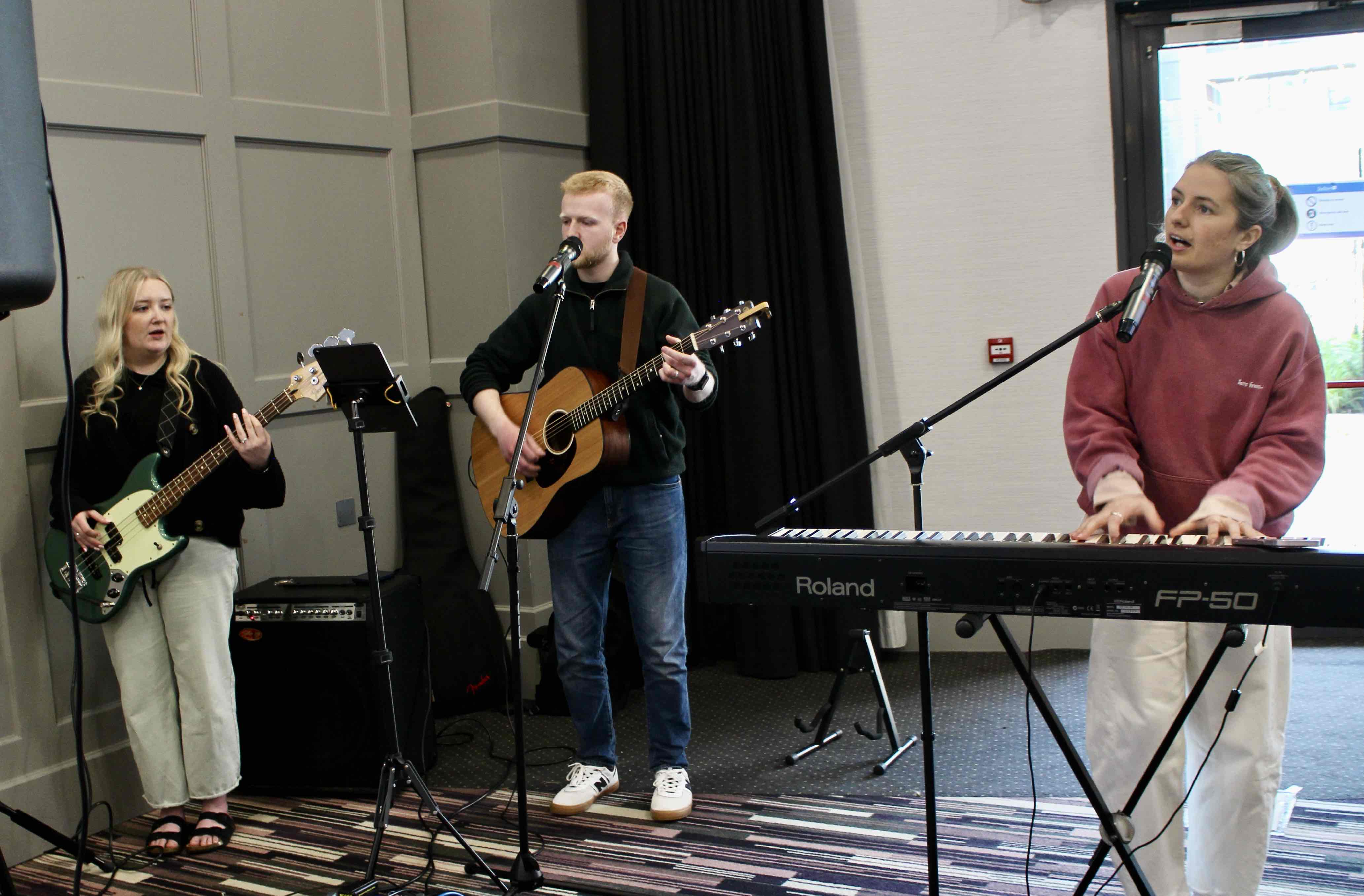 Leading the worship at the Church Growth Conference in Dublin.